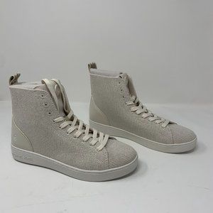 Michael Kors Edie Knit 43T2NVFS1M Sneakers Women's 7.5 M LT Cream High-Top S0595